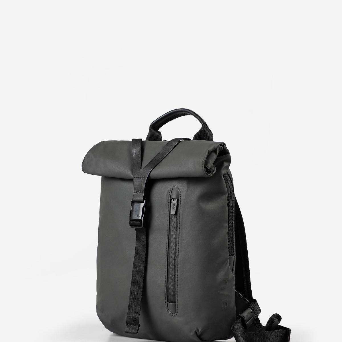 ash black leather backpack Atlas Full-Grain Black, Handcrafted in Ethiopia sided zip allows wide access to the main compartment for easy packing Ash Black Backpack Purse