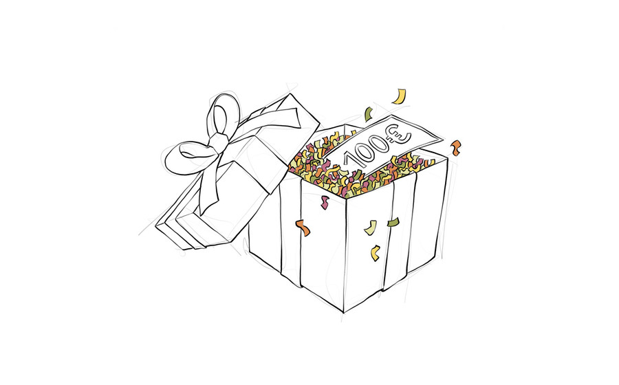 Daumen drücken und gewinnen